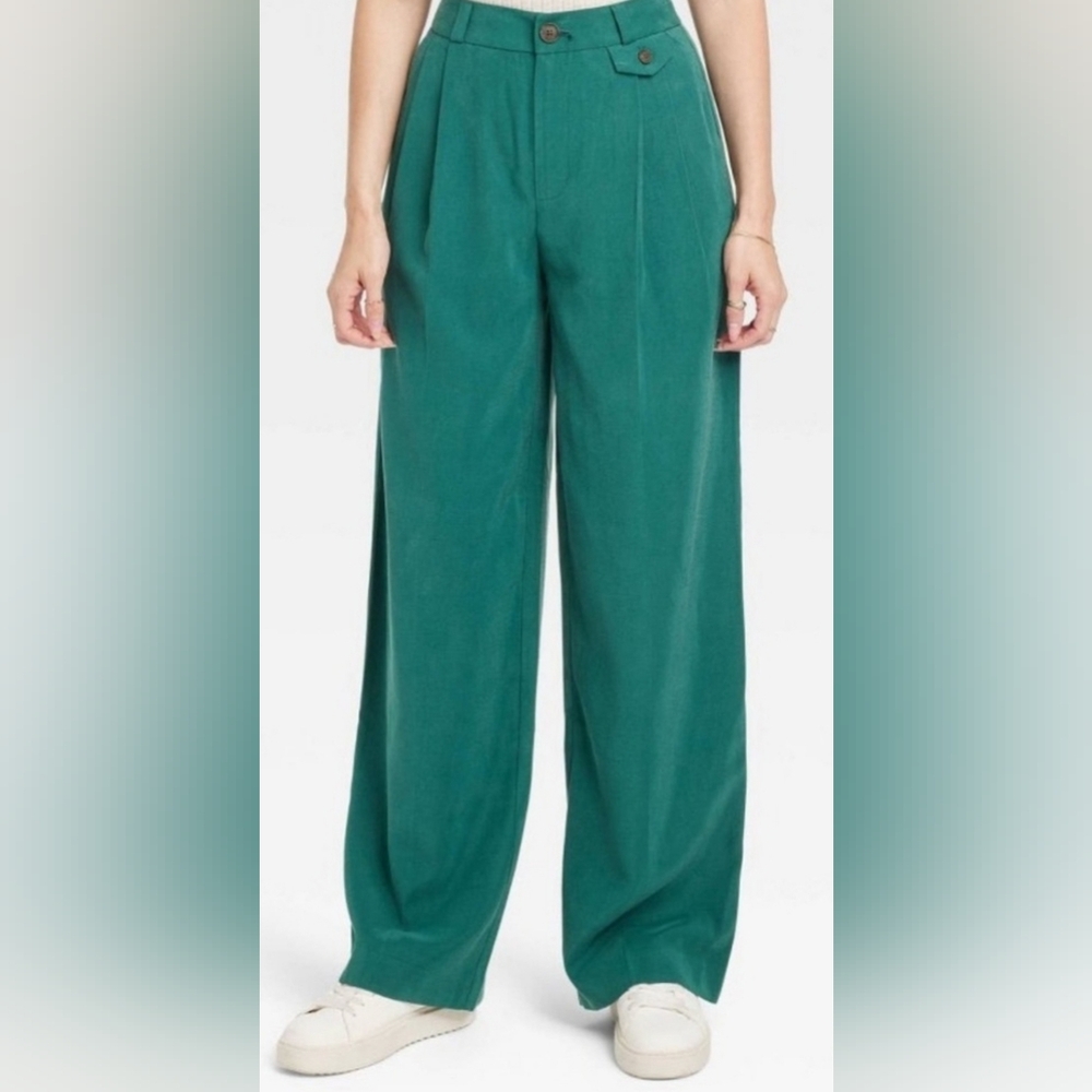 A New Day Teal Wide-Leg Pants